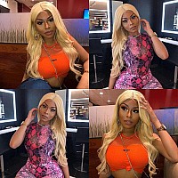 613 Blonde Bundles With Closure Brazilian Body Wave 3 Bundles With Closure Blonde Human Hair Bundles With Closure Remy Hair 22