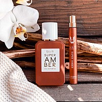 Ellis Brooklyn Super Amber Eau De Parfum For Women Clean Perfume Travel Size Perfume Cedarwood Vanilla Perfume Musk Perfume F