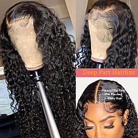 Sucoo 20 Inch Deep Wave Lace Front Wigs Human Hair Pre Plucked With Baby Hair Brazilian Curly Virgin Human Hair Glueless 13X4 Hd