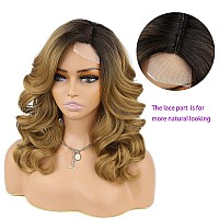 Lady Miranda Loose Wave Wig Nature Curly Synthetic Heat Resistant Weave Full Wigs for Women (1B27#)