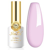 Imtiti Gel Nail Polish1 Pcs 05 Fl Oz Nude Purple Gel Polish No Need Base And Top Coat 3 In 1 Gel Nail Polish Kit Soak Off Led