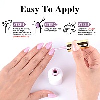 Imtiti Gel Nail Polish1 Pcs 05 Fl Oz Nude Purple Gel Polish No Need Base And Top Coat 3 In 1 Gel Nail Polish Kit Soak Off Led