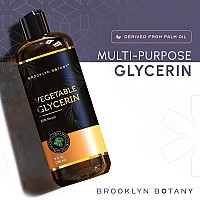 Brooklyn Botany Vegetable Glycerin 8 Fl Oz Pure Vegetable Glycerin Body Oil Hair Oil Skin Moisturizer Carrier Oil For Esse