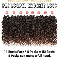 Fulcrum Goddess Locs Crochet Hair 12 Inch 8 Packs New Faux Locs Crochet Hair For Black Women Crochet Locs With Curly Ends 12I