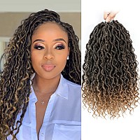 Fulcrum Goddess Locs Crochet Hair 14 Inch 8 Packs New Faux Locs Crochet Hair For Black Women Crochet Locs With Curly Ends 14I