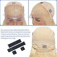 613 Blonde Lace Front Wig Human Hair 13X4 Hd Transparent Lace Frontal Wig For Women Gluelesswigs Human Hair Pre Plucked 180 Den