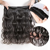 Body Wave Bundles Human Hair With Frontal Closure Body Wave Frontal With Bundles Virgin Hair Bundles With Transparent Frontal Hu