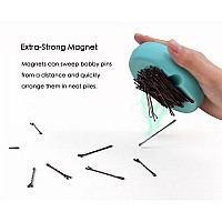 Magnetic Hair Clip And Sewing Pin Holder Cushion With 24 Bobby Pins