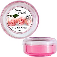 Rneu Body Powder For Women With Powder Puff 100 Talcfree Elegant Rose Petals Scented Dusting Powder After Bath For Soft Sk