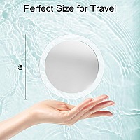 Miyadiva Magnifying Mirror 25X Magnifying Mirror Suction Cup For Easy Mounting Use For Magnifying Makeup Mirror 25X Travel Ma