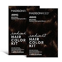 Madison Reed Radiant Hair Color Kit Darkest Mahogany Brown For 100 Gray Coverage Ammoniafree 4Nmg Bolzano Brown Permanent