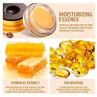 Freeorr 4Pcs Honey Lip Mask Pot Moisturizing Honey Lip Masks