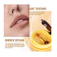 Freeorr 4Pcs Honey Lip Mask Pot Moisturizing Honey Lip Masks