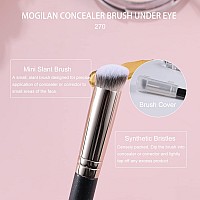 Mogilan Concealer Brush Under Eye Nose Contour Brush For Concealing Blending Buffing With Powder Liquid Cream Cosmetics Full Cov