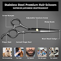 Professional Hairdressing Scissors Stainless Steel Barber Hair Cutting Scissors Straight Scissors Salon Tools For Mother Father