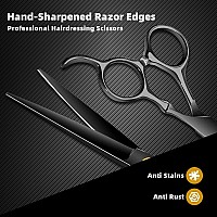 Professional Hairdressing Scissors Stainless Steel Barber Hair Cutting Scissors Straight Scissors Salon Tools For Mother Father