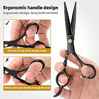 Professional Hairdressing Scissors Stainless Steel Barber Hair Cutting Scissors Straight Scissors Salon Tools For Mother Father