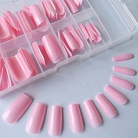 Lifextol Medium Square Glossy Fake Nail 120Pc Full Cover Acrylic Long Square Press On Nails Ballerina False Nail For Beginner Wo