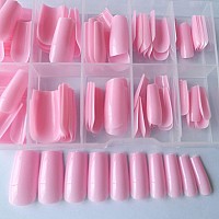 Lifextol Medium Square Glossy Fake Nail 120Pc Full Cover Acrylic Long Square Press On Nails Ballerina False Nail For Beginner Wo