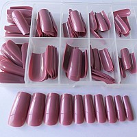 Lifextol 120Pc Square Medium Glossy Fake Nail Full Cover Artificia Acrylic Ballerina Press On Nails Art Square False Nail For Be