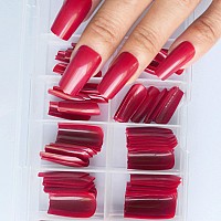 Lifextol Medium Long Square Fake Nail 120Pc Full Cover Acrylic Ballerina Press On Nails Art Square False Nail For Beginner Women