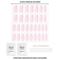 Dashing Diva Glaze Nail Strips Strawberry Glaze Works With Any Led Nail Lamp Long Lasting Semicured Gel Nail Strips Con