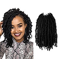 Bohobabe Butterfly Crochet Locs 10 Inch 6 Packs Pre Looped Crochet Butterfly Locs 10 In Short Black Distressed Butterfly Locs Cr