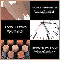 Focallure Cream Contour Stick Matte Bronzer Stick Professional Face Shaping Contouring Stick Makeup Easy To Apply With Buil