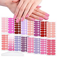 WOKOTO 16 Sheets Marble Gradient Nail Polish Strips Full Nail Wraps for Women Nail Art Strips 224 Tips Stick On Nail Polish Stickers Gel Nail Strips for Nails Decals for Nails Gel Stickers for Girls