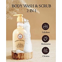 Veilment Natural Spa Dead Sea Salt 2In1 Body Wash Body Scrub1353Floz Natural Exfoliating Salt Scrub For Deep Cleansing