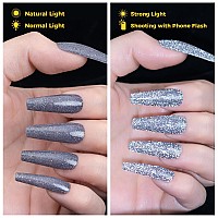 Burano Reflective Glitter Gel Polish 73Ml Sparkly Shiny Disco Gel Polish Holographic Glitters Gel Polish Nail Art Manicure Sa