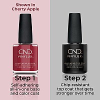 Cnd Vinylux Longwear Red Nail Polish Gellike Shine Chip Resistant Color Rosemance 05 Fl Oz