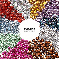 2 Packs Of Flatback Rhinestones 5660 Pcs Colorful Nail Art Rhinestones Flatback Crystal Colorful With Picker Pencil And Tweezer