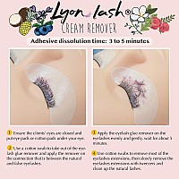 Lyonlash Pro Gentle Cream Remover 15G 051Fl Oz Removes Eyelash Extension Glue Effectively Low Irritation For Sensitive Skin