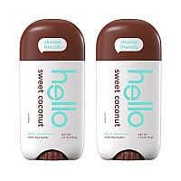 Hello Sweet Coconut Deodorant With Shea Butter For Women Men Aluminum Free Baking Soda Free Parabens Free 24 Hour Odor Pro