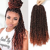 Passion Twist Hair 14 Inch 8 Packs Pre Twisted Passion Twist Crochet Hair For Black Women Pre Looped Passion Twist Curly Croch