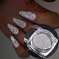 Reflective Nail Glitter Powder 6 Boxes Sparkling Diamond Glitter For Nails Iridescent Sequins Holographic Glitter Super Bright P