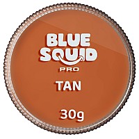 Blue Squid Pro Face Paint Classic Tan 30Gm Professional Water Based Single Cake Face Body Paint Makeup Supplies For Adult