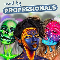 Blue Squid Pro Face Paint Classic Grey 30Gm Professional Water Based Single Cake Face Body Paint Makeup Supplies For Adul