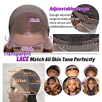 Manorshen Body Wave Ombre Highlight Transparent Lace Frontal Wigs Brazilian Virgin 13X4 Lace Front Glueless Brazilian Human Hair