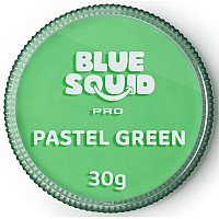 Blue Squid Pro Face Paint Pastel Green 30Gm Professional Water Based Single Cake Face Body Paint Makeup Supplies For Adul