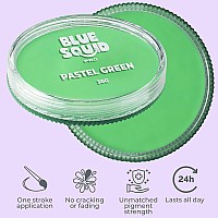 Blue Squid Pro Face Paint Pastel Green 30Gm Professional Water Based Single Cake Face Body Paint Makeup Supplies For Adul