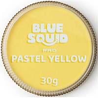 Blue Squid Pro Face Paint Pastel Yellow 30Gm Professional Water Based Single Cake Face Body Paint Makeup Supplies For Adu