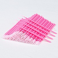 Ilaesh 200 Pcs Micro Brushes Microswabs For Eyelash Extensions Applicators Brush For Lash Mascara Wand Eye Dental Lashes