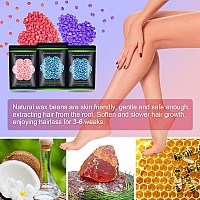 Wax Beads For Hair Removal 105 Oz 300 G Auperwel Hard Wax Beads For Sensitive Skin Brazilian Face Bikini Eyebrow Legs P