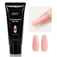 Gaoy Poly Gel 60G Nail Extension Gel Light Pink Builder Gel Nail Enhancement Gel For Beginner Professional Nail Art Salon Di