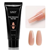 Gaoy Poly Gel 60G Nail Extension Gel Natural Nude Builder Gel Nail Enhancement Gel For Beginner Professional Nail Art Salon