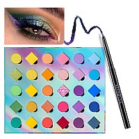 BEPHOLAN Eyeliner Pencil,Purple Eyeliner,Blue Purple Shifting Colors Glitter Waterproof Eyeliner,24h Long-Lasting Metallic Colored Eyeliner Pen,Purple-Blue Shifting (EYE MAKEUP SETS 1)