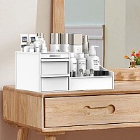 Makeup Desk Cosmetic Storage Box Organizer With Drawers For Dressing Table Vanity Countertop Bathroom Counter Elegant Vanity