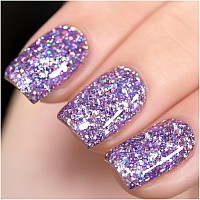 Gaoy Glitter Gel Nail Polish 16Ml Lavender Purple Sparkly Gel Polish Diamond Shiny Glitter Soak Off Uv Gel For Nail Art 1116